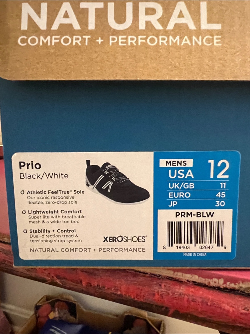NWT Xero Black Men’s Prio Shoes - Picture 6 of 6